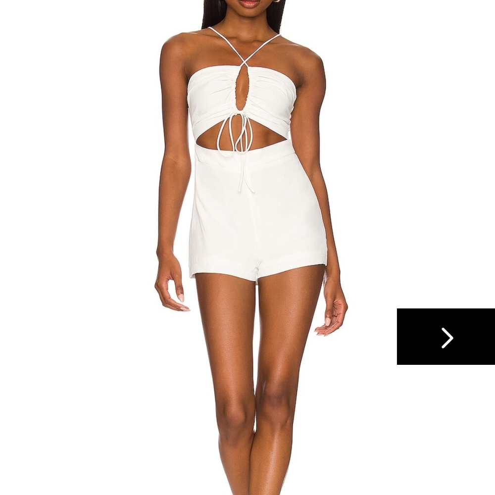 superdown White Cutout Romper